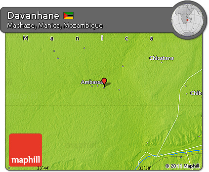Physical Map of Davanhane