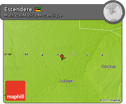 Physical Map of Estendere