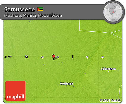 Physical Map of Samussene