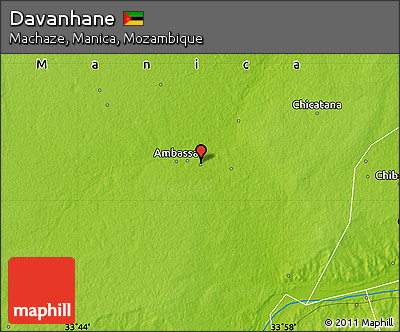 Physical Map of Davanhane