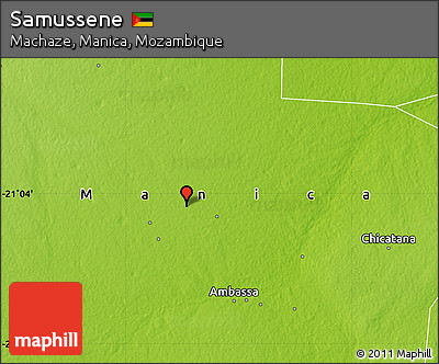 Physical Map of Samussene