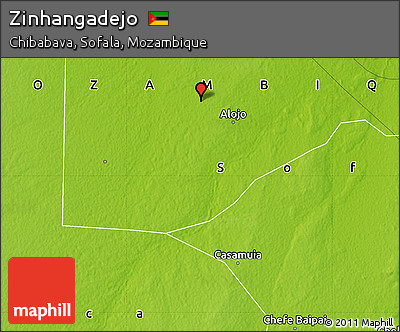 Physical Map of Zinhangadejo