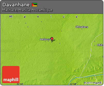 Physical Map of Davanhane