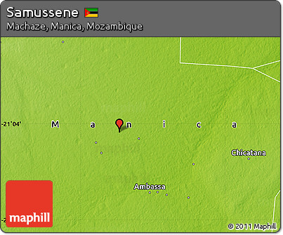 Physical Map of Samussene