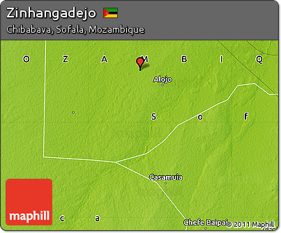 Physical Map of Zinhangadejo
