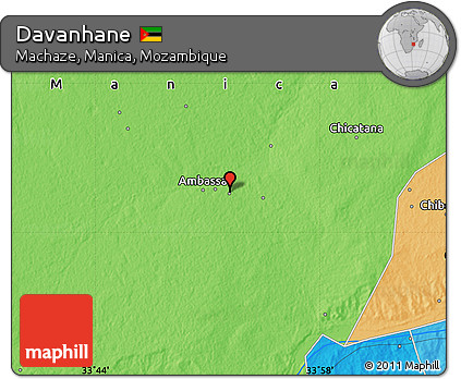 Political Map of Davanhane