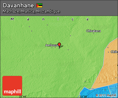 Political Map of Davanhane