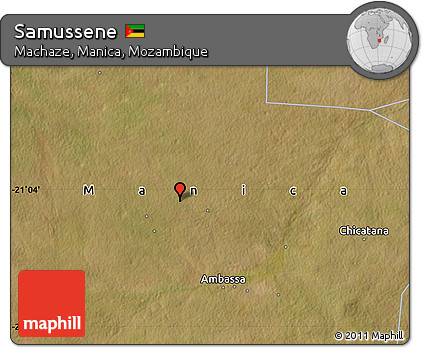 Satellite Map of Samussene