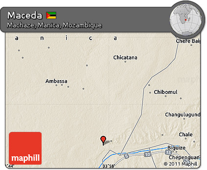 Shaded Relief Map of Maceda