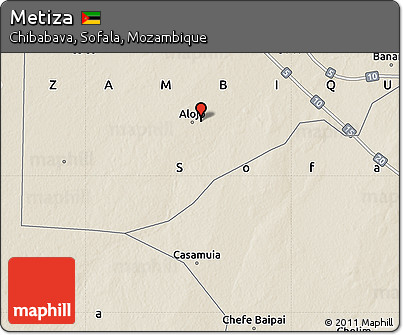 Shaded Relief Map of Metiza