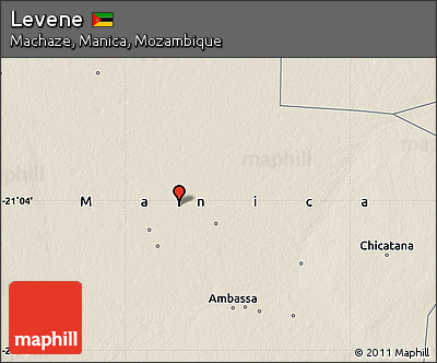 Shaded Relief Map of Levene