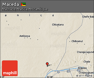 Shaded Relief Map of Maceda