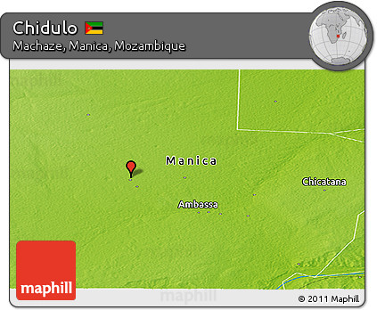 Physical Panoramic Map of Chidulo