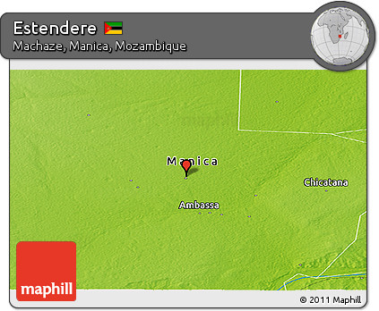 Physical Panoramic Map of Estendere