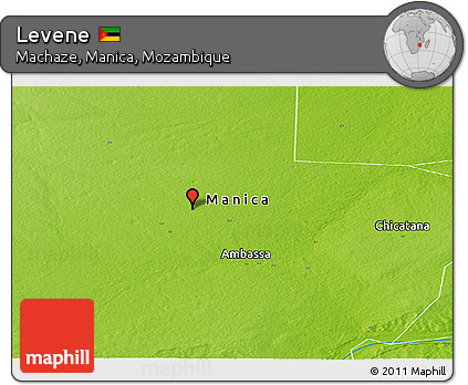 Physical Panoramic Map of Levene