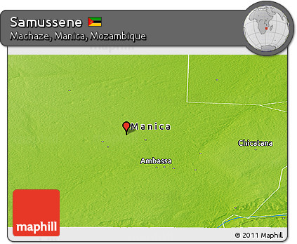Physical Panoramic Map of Samussene