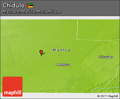 Physical Panoramic Map of Chidulo