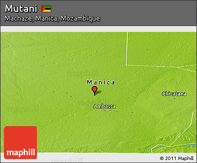 Physical Panoramic Map of Mutani
