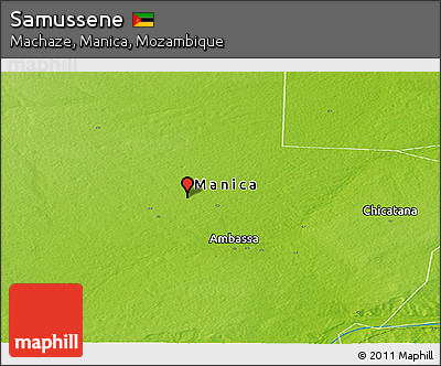 Physical Panoramic Map of Samussene