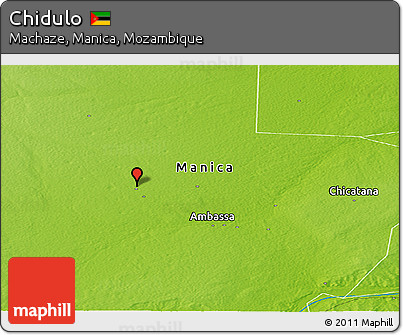 Physical Panoramic Map of Chidulo