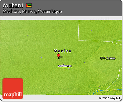 Physical Panoramic Map of Mutani