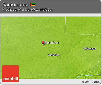 Physical Panoramic Map of Samussene