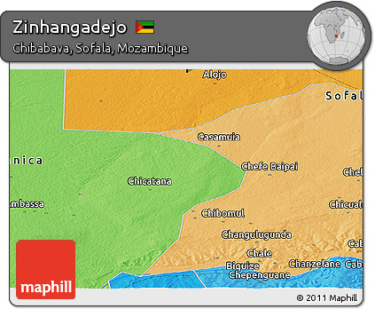 Political Panoramic Map of Zinhangadejo