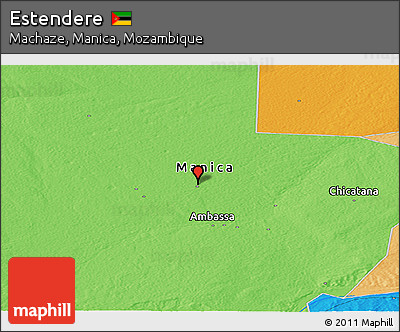 Political Panoramic Map of Estendere