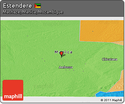 Political Panoramic Map of Estendere