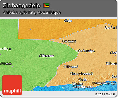 Political Panoramic Map of Zinhangadejo
