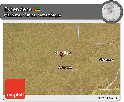 Satellite Panoramic Map of Estendere