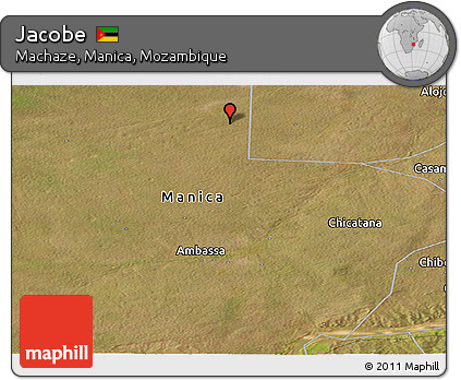 Satellite Panoramic Map of Jacobe
