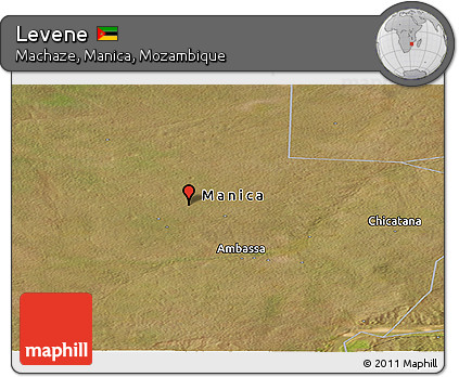 Satellite Panoramic Map of Levene