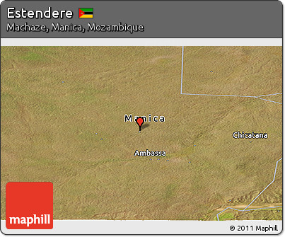 Satellite Panoramic Map of Estendere
