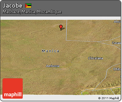 Satellite Panoramic Map of Jacobe