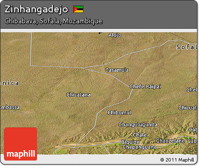Satellite Panoramic Map of Zinhangadejo