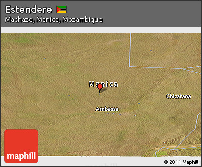 Satellite Panoramic Map of Estendere
