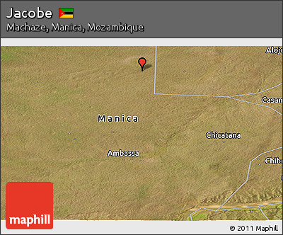 Satellite Panoramic Map of Jacobe