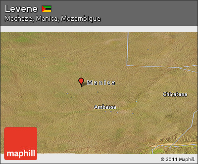 Satellite Panoramic Map of Levene