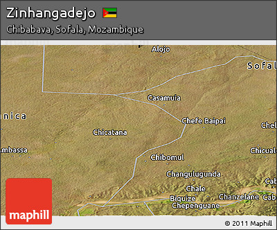 Satellite Panoramic Map of Zinhangadejo