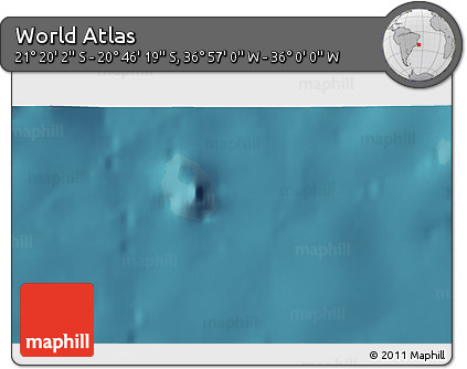 Satellite 3D Map of the Area around 21° 3' 11" S, 36° 28' 30" W