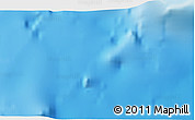 Physical 3D Map of the area around 21° 3' 11" S, 38° 10' 29" W