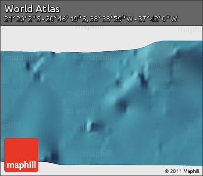 Satellite 3D Map of the Area around 21° 3' 11" S, 38° 10' 29" W