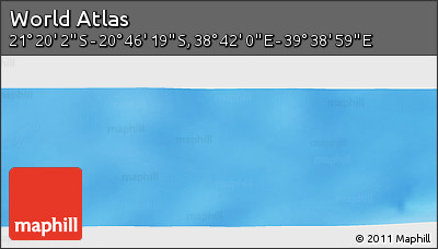 Physical Panoramic Map of the Area around 21° 3' 11" S, 39° 10' 29" E