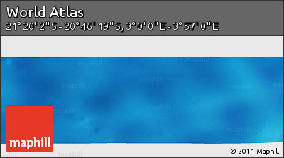 Physical Panoramic Map of the Area around 21° 3' 11" S, 3° 28' 30" E