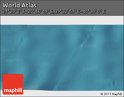 Satellite 3D Map of the Area around 21° 3' 11" S, 40° 1' 29" E
