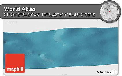 Satellite Panoramic Map of the Area around 21° 3' 11" S, 42° 34' 30" E