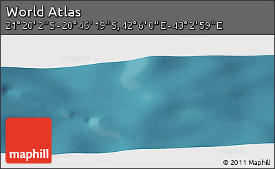 Satellite Panoramic Map of the Area around 21° 3' 11" S, 42° 34' 30" E
