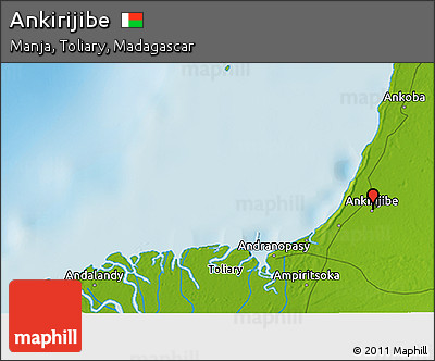 Physical 3D Map of Ankirijibe