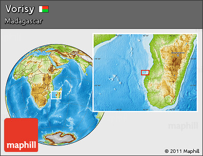 Physical Location Map of Vorisy